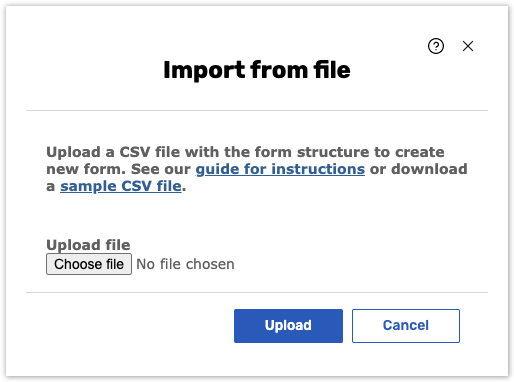 Import Form from a File